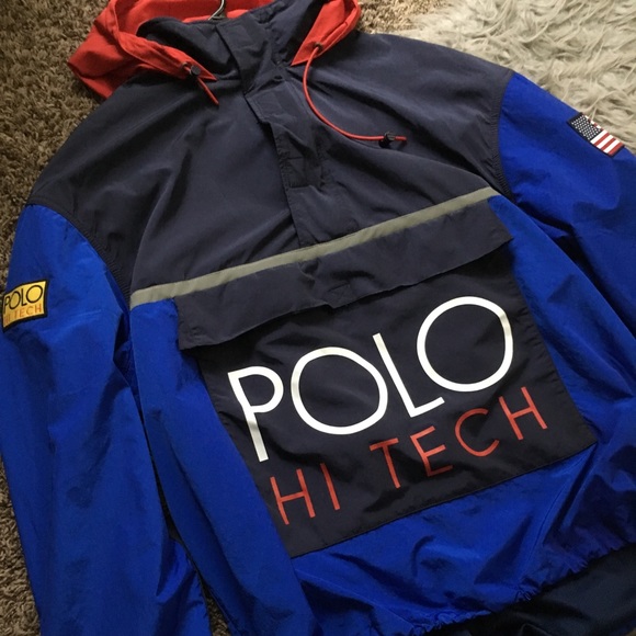 polo hi tech windbreaker